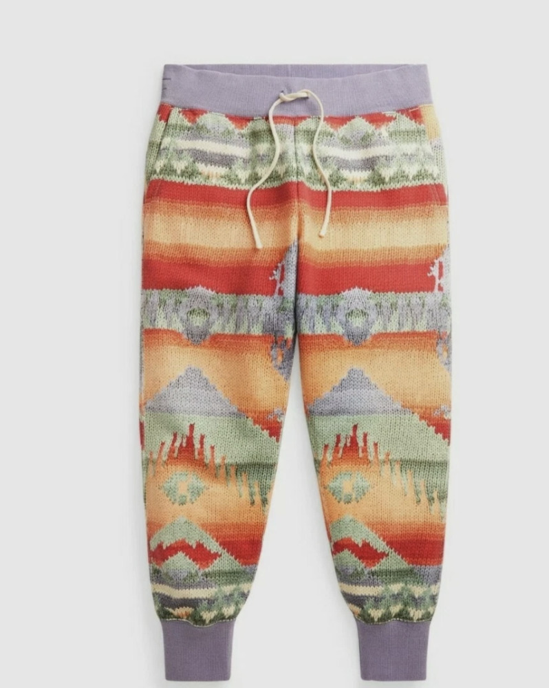 Polo Ralph Lauren Aztec‎ Southwestern Joggers Sweatpants Womens Size Medium